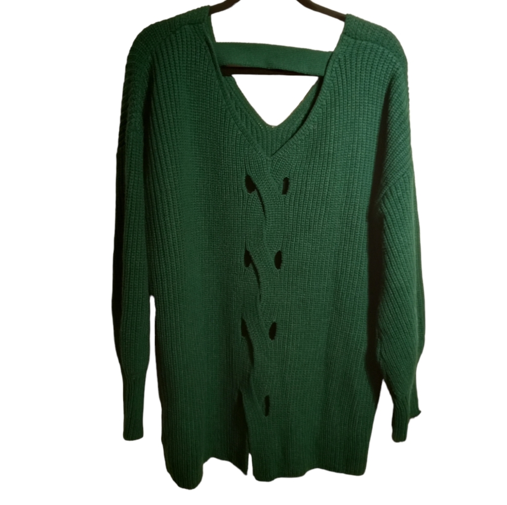 A.U.W Green sweater 2X